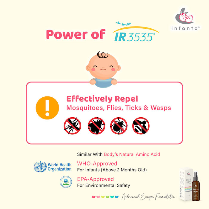 infanto baby and pregnancy mommies buzze repel mosquito repellent spray lotion 婴孩孕妇安全使用防蚊液